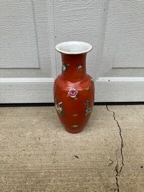 Rare Beautiful Decorator Vintage Oriental ACF Porcelain Ware Vase - Hong Kong